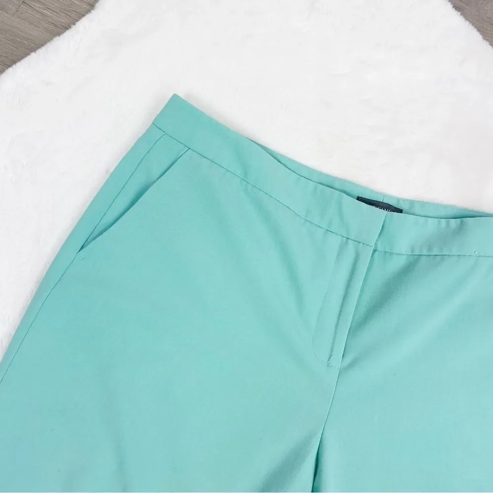 Vince Camuto Flat Front Trousers Straight Leg Pants Seafoam Green 12 - Picture 4 of 10